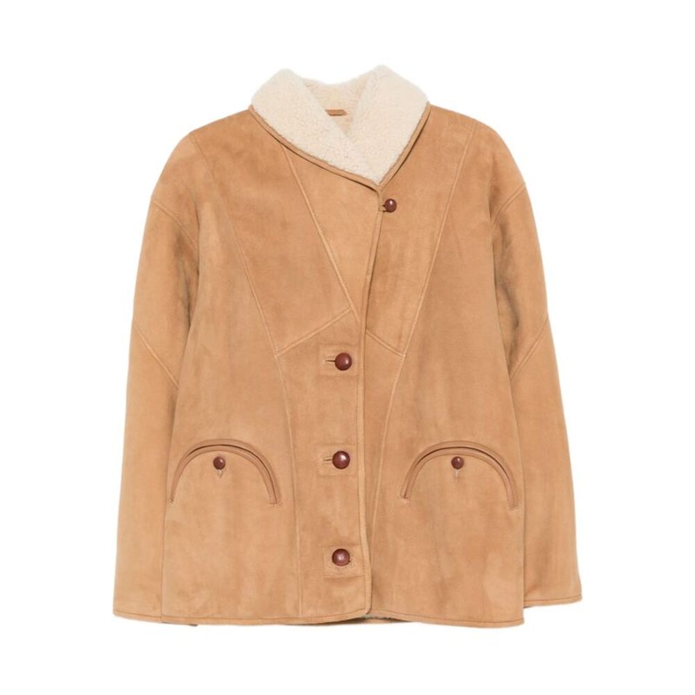 Blazé Milano Brown Jackets - Faux Fur & Shearling Jackets Women